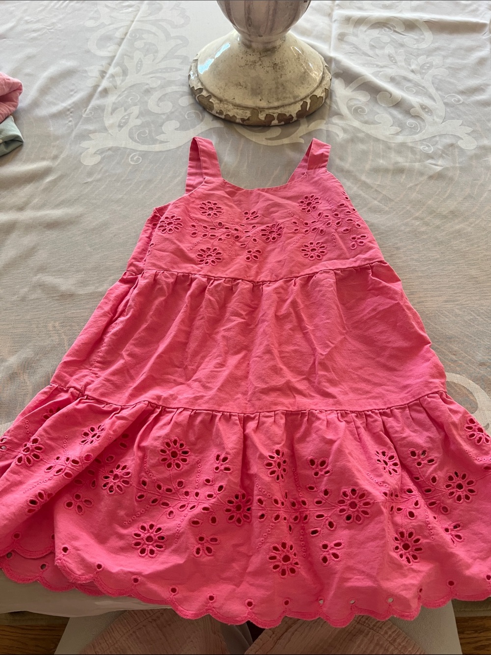 Zara Girls' Pink Eyelet Sundress 3-4 years